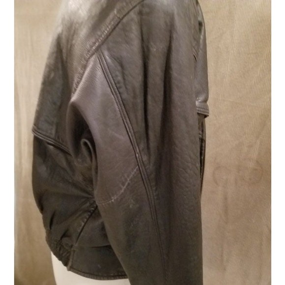 Super soft vtg Cellini leather cafe racer style jacket - Picture 7 of 11